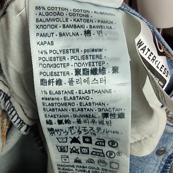 Levi's Ribcage Straight Ankle Jeans Plus Sz 18W Light Wash Button Fly - Picture 14 of 16